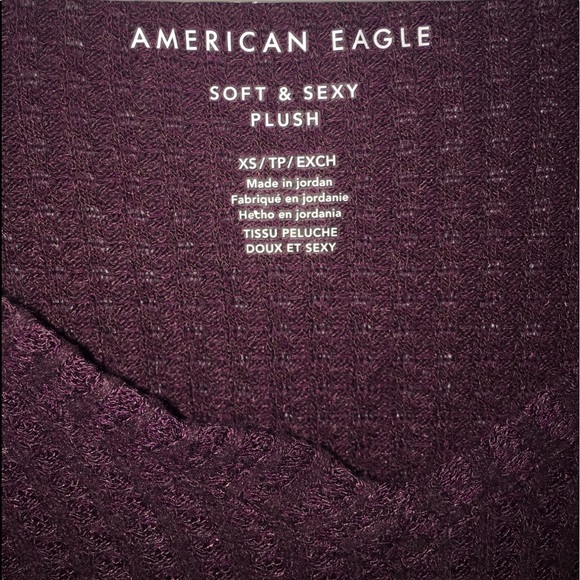 Burgundy waffle knit sweater - Picture 2 of 2